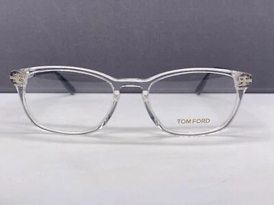 Monturas de gafas Tom Ford mujer transparentes rectangulares verdes TF 5355 borde completo Foto 1 de 4