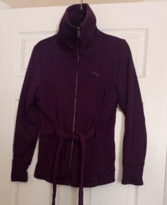Abrigo Chaqueta Puma Púrpura Polar Cuello Simulado Cremallera Completa Talla M Foto 1 de 4