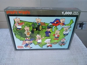 Piggly Wiggly Series 1 1000 Piece Jigsaw Puzzle New Sealed 29.5 x 19.7 inches - Picture 1 of 8