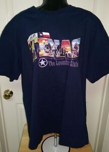 Foot Locker T Shirt Top Size XL Mens Womens Blue Multicolor Texas