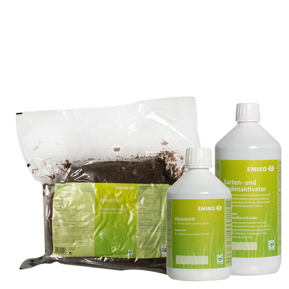 EMIKO EM Bokashi, Bodenhilfsstoff, Bodenaktivator, Dünger, Urgesteinsmehl
