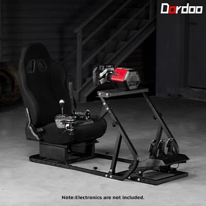 Dardoo Racing Simulator Cockpit With Seat Fit Logitech G923 G29 Fanatec GT-PRO - Picture 1 of 7