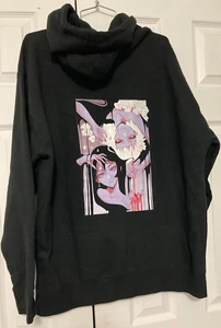 UMAI XL Unisex Adults Impermanence Black Hoodie Drawstring Anime MINT Men/Women - Picture 1 of 16