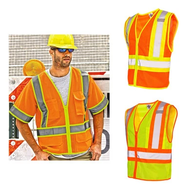 Kishigo Ultra-Cool Contrasting Mesh Vest Uniform Workwear Hi-Vis 1055-1056 - Image 1 of 2