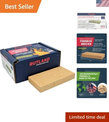 Intermediate Duty Fire Brick - 6 Count, Perfect for Stoves & Fireplaces - Image 1 of 4