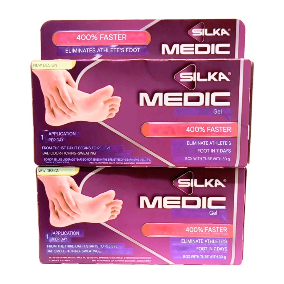 2 PACK!! Silka Medic Mexico 30g  Eliminate Athletes Foot  - Image 1 of 2