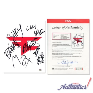 FaZe Clan Signed Autographed 8x10 Photo PSA/DNA Authenticated - Picture 1 of 3