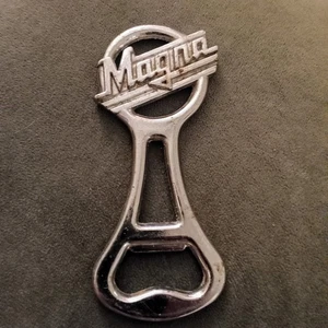 Magna Zigaretten Vintage Werbe Chrom Flaschenöffner robust - Bild 1 von 5