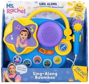 Ms Rachel Karaoke Microphone w Boombox Toddler Kids Machine w Built in Music Toy - Picture 1 of 4