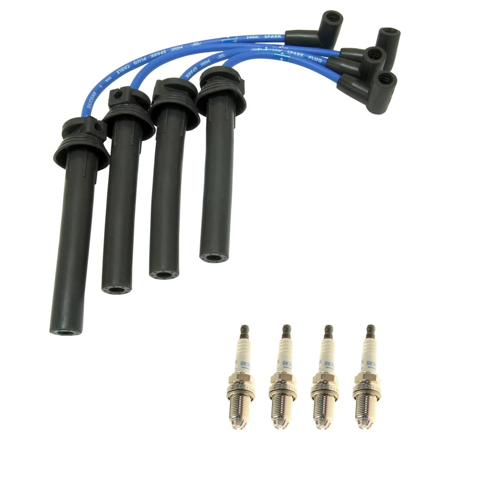 NGK 7mm Wire Set 4 Platinum Spark Plug Kit For R53 Cooper 1.6L L4 SOHC W11B16A - Image 1 of 1