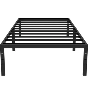 18 Inch Tall Metal Twin Bed Frame Heavy Duty Easy Assembly - Picture 1 of 9