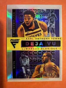 2020-21 Panini Flux Silver Karl Anthony Towns & LaMarcus Aldridge Deja Vu #34 - Picture 1 of 2