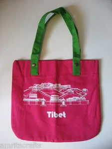 Potala Palace Lhasa Tibet Cotton Canvas Tote Bag - Picture 1 of 2