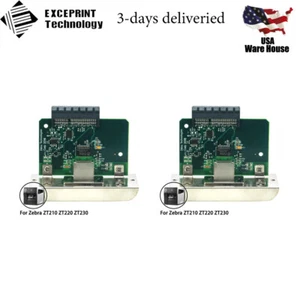 2x Tarjeta de red de EE. UU. para Zebra ZT210 ZT220 ZT230 Ethernet interna P1038204-101 - Imagen 1 de 8
