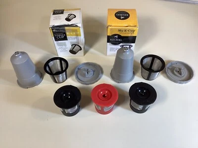 Lot of 5 Keurig Reusable Filters: 2 My K-Cups + 3 Cafe Cups -Use Your Own Coffee - Image 1 of 4