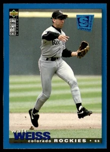 1995 Collector's Choice SE #206 Walt Weiss Colorado Rockies - Picture 1 of 2