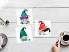 Gnome/gonk Cute Gnome Personalised Coaster, Acrylic