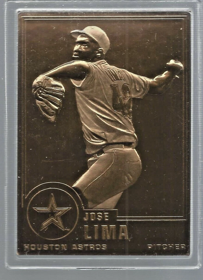 Jose Lima 2001 Danbury Mint Sealed 22 Kt Gold Card # 129 - Image 1 of 1