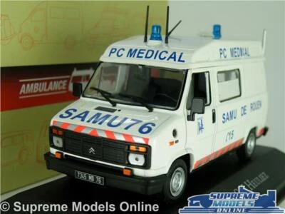 FURGONETA MODELO AMBULANCIA CITROEN C25 HEULIEZ ESCALA 1:43 IXO ATLAS 7495013 BLANCA K8 Foto 1 de 4