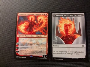 Chandra, Awakened Inferno + Chandra Token - Mythic Planeswalker Commander CMM NM - Picture 1 of 1