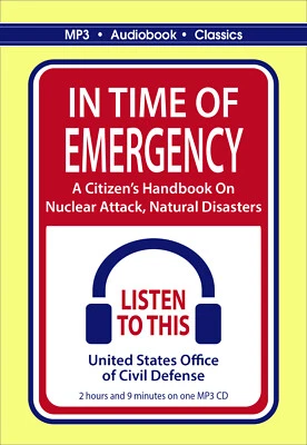 In Time Of Emergency: A Citizen’s Handbook -  MP3 CD Audiobook in DVD case - Image 1 of 4