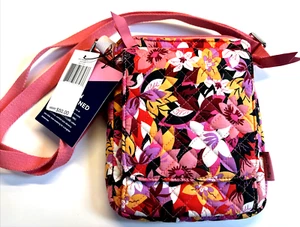 Vera Bradley RFID MINI Hipster Rosa Floral CROSS BODY New with Tags #28413-X50 - Picture 1 of 7