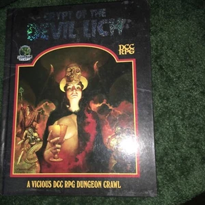 CRYPT OF THE DEVIL LICH DCC RPG DUNGEON CRAWL GOODMAN GAMES ROLE PLAY SOURCEBOOK - Picture 1 of 4