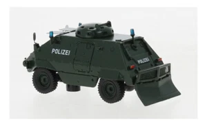 Thyssen UR-416 mit Räumschaufel dunkelgrün Polizei - 1:87 - BoS-Models (87833) - Picture 1 of 1