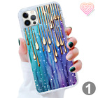 Drip Print Phone Case Cover Gel For Apple Iphone Samsung Galaxy Models 731