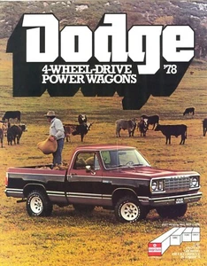 1978 Dodge 4-Wheel Drive Power Wagons Pickup Truck Sales Brochure - Picture 1 of 1