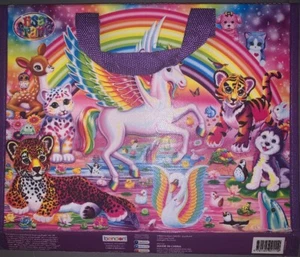 NWOT New  Lisa Frank Tri Fold Binder With Handles And Pockets Unicorn Leo - Picture 1 of 6