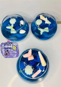 Ocean Theme Gel Candle with tropical Frances - Fish Bowl - Picture 1 of 6