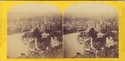 Panorama Thun Switzerland Stereo W.England Stereoview Vintage Albumin Ca 1865