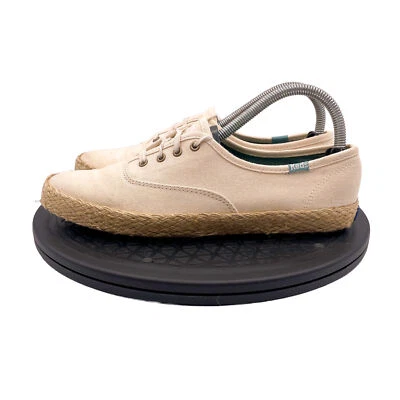Zapatilla deportiva para mujer KEDS Denim Champion lavado con sal lona yute crema 8 Foto 1 de 4