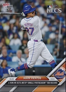 2024 Topps NOW Mets Postseason RBI Record 10.20.24 MARK VIENTOS Digital - Picture 1 of 1