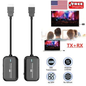 Wireless WiFi HDMI Extender Video Transmitter Receiver Dongle DVD PC To TV 5Ghz - Picture 1 of 13