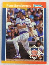1989 Donruss All-Stars Baseball Card-Ryne Sandberg, Chicago Cubs