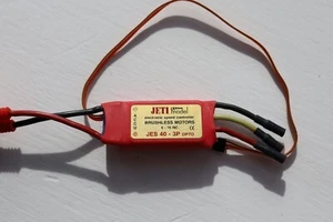 Controlador de velocidad electrónico Jeti Models JES 40 - 3P OPTO motores sin escobillas 6-16 - Imagen 1 de 3