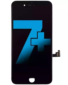 LCD Assembly With Steel Plate Compatible For iPhone 7 Plus (Aftermarket) (Black) - Picture 1 of 5
