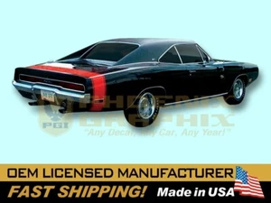 1970 Dodge Charger R/T Stripe Bumble Bee Decals Graphics Kit COMPLETE! - Picture 1 of 1