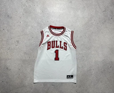 Camiseta Adidas Chicago Bulls Derrick Rose #1 Vintage NBA - Imagem 1 de 4