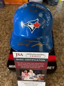 TREY YESAVAGE TORONTO BLUE JAYS TOP PROSPECT SIGNED BASEBALL MINI HELMET JSA COA - Picture 1 of 4