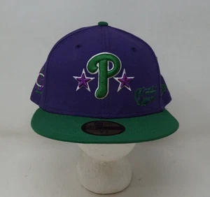 Philadelphia Phillies Purple Green Big League Chew Ground Ball Grape Flavor Hat - Picture 1 of 7