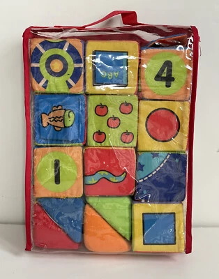 Juego de bloques suaves Melissa & Doug Match and Build lavables sensoriales de desarrollo Foto 1 de 4