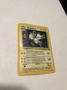 Magneton 11/62 - Conjunto de fósiles tarjeta holo ilimitada - Pokémon WoTC - MP/HP - Imagen 1 de 9