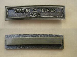 France WW1 Great War 'Verdun 21 Fevrier 1916' Medal Ribbon Bar  (bronze ) new