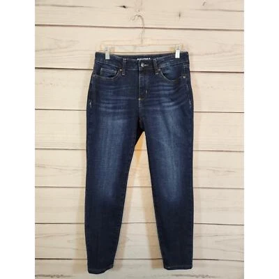 Pantalones de mezclilla ajustados con curvas de tiro medio elásticos azules para mujer Sonoma Goods for Life talla 6S Foto 1 de 4