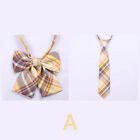 2Pcs Women Lolita Bow Tie School Uniform Neck Tie Japanese Cute Preppy Cosplay