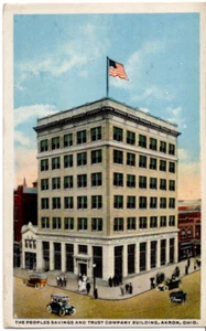 POSTAL The Peoples Savings and Trust Company Building Akron Ohio 0250 - Imagen 1 de 2