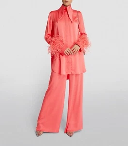 16ARLINGTON UK Celebrity Designer Marco Capaldo Vibrant Satin Pant 16 $ 520 - Picture 1 of 5